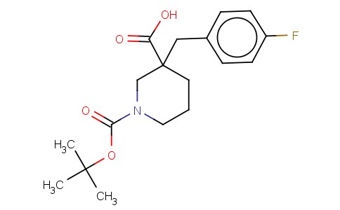 1-[(TERT-BUTYL)OXYCARBONYL]-3-(4-FLUOROBENZYL)PIPERIDINE-3-CARBOXYLIC ACID